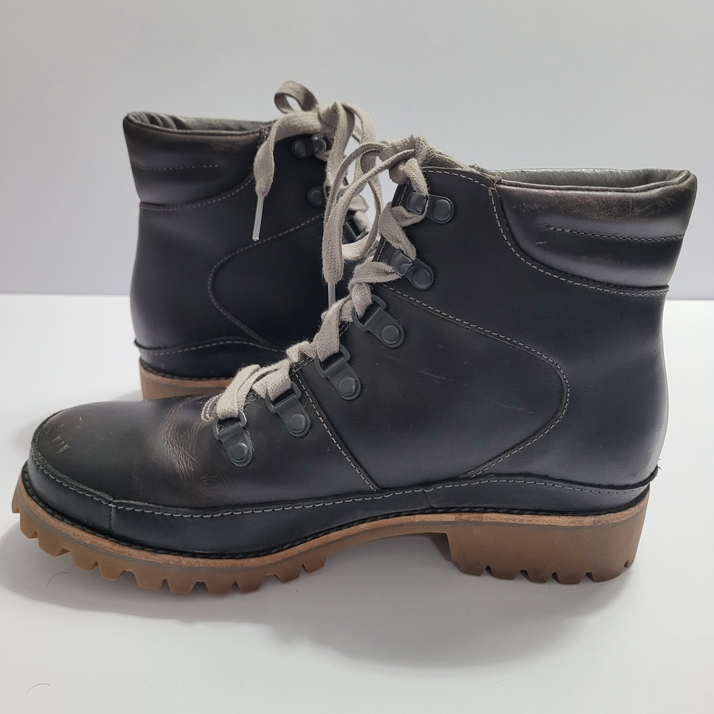 Womens Chaco Black Fields Hiking Lace Up Boots - Picture 3 of 11